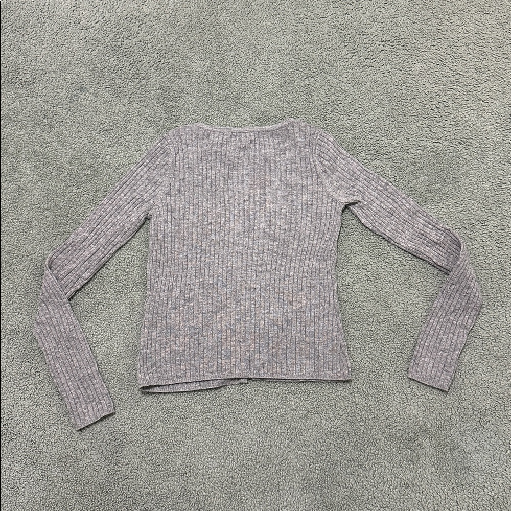 Lovers and Friends Baxter Cardigan Ribbed Pearl women’s size XS - Picture 3 of 8